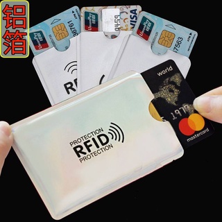 Antirrobo antidegaussing tarjeta de identificación tarjeta RFID papel de aluminio