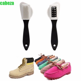 CABEZA 15.70 * 4.20 * 3.20cm S Forma Negro 3 Lados Zapatos Cepillo Limpieza Útil Plástico Suave Botas Nubuck Suede/Multicolor