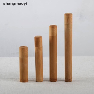 [shangmaoyi] caja de té de tubo de bambú de 4 tamaños hermético pequeño recipiente de especias tarro de almacenamiento con tapa [shangmaoyi]
