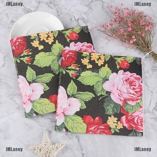 [Imlaney] 20 servilletas de papel para Decoupage vajilla tejidos DIY decoración artesanal