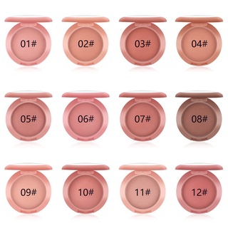 MISS ROSE 12 color blush repair capacity ruddy round matte blush makeup (1)