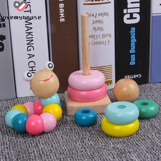 juguetes de educación temprana rompecabezas de madera bloques de construcción pila juguete inteligencia desarrollo para bebé niños