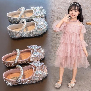 # Zapatos De Cuero Para Niñas/Princesa Baotou Sandalias 2021 Otoño Nuevo Estilo Niños Suela Suave Moda
