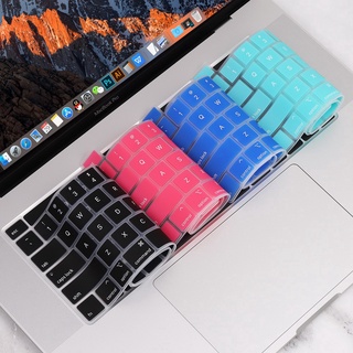 Apple Macbook Pro 16 pulgadas 1 2020 Mac Pro 13 9 1 Touch Bar silicona teclado cubierta estilo estadounidense Protector de película ultrafino impermeable a prueba de polvo