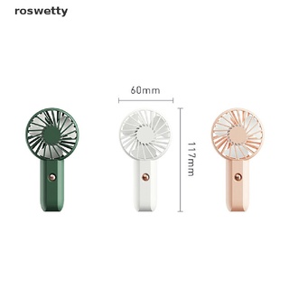roswetty mini ventilador portátil usb recargable silencioso ventilador de mano escritorio pequeño ventilador de aire co (8)