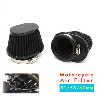 51 mm 55 mm 60 mm filtro de aire Universal para motocicleta y coche de carreras deporte de aire frío limpiador de filtro de admisión
