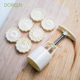 Doreen DIY Mooncake molde 3D Cookie prensa galletas sellos mediados de otoño Festival de cocina Gadgets pastel de luna decoración hecha a mano pastelería herramienta