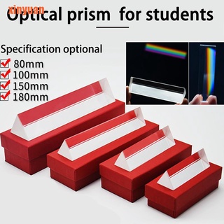 [Xinyuan] prisma Triangular K9 prismas ópticos de vidrio física enseñanza estudiantes Suppli
