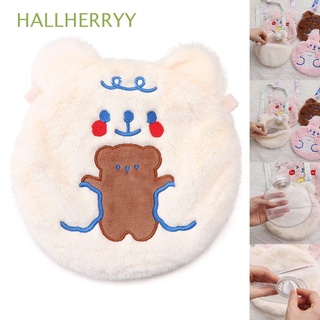 HALLHERRYY Cartoon Hot Water Bottle Portable Hand Warmer Water Injection Winter Warm Reusable Soft Cover Bag Stress Pain Relief Therapy