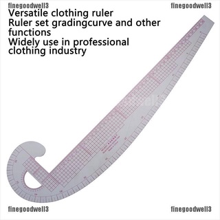 Finegoodwell3 - regla de costura métrica de plástico (360 grados)