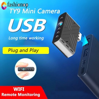 Mini cámara Ty9 H.264 Wifi Usb Hd visión nocturna Micro Cam con soporte tarjeta Tf (no incluido)