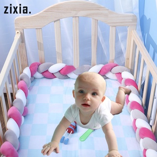 cama de bebé parachoques puro tejido de felpa nudo cuna parachoques cama de los niños cuna protección decoración (8)