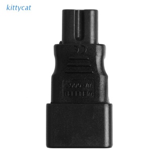 kitty iec 320 hervidor de agua de 3 pines c14 macho a c7 hembra convertidor de alimentación adaptador plug-socket (1)