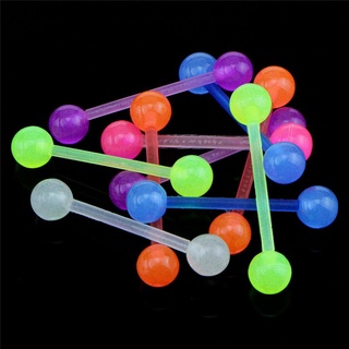 Enjoy2 20 piezas/juego De piercings/Barras Luminosas De Bola flexible Para Barbell