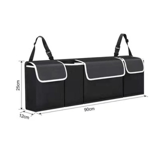 [laptopstore2f] organizador de maletero de coche para asiento trasero, bolsa de almacenamiento de alta capacidad, multiusos, tela oxford