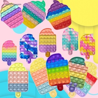 Brighthome Rainbow Pop It Fidget juguetes Push burbuja sensorial Squishy alivio del estrés autismo necesidades Anti-estrés juguetes