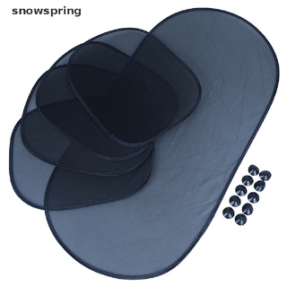 snowspring 5 unids/set protector de cortina de malla anti-uv para ventana de coche