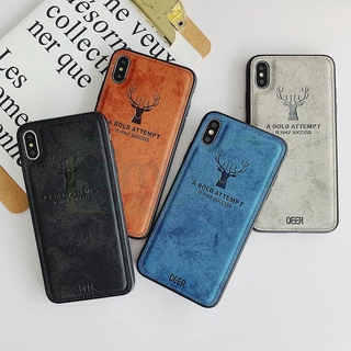 Funda y funda para iPhone SE 2020 11 12 Pro Max 2019 7 8 Plus teléfono caso impresión 3D ciervo caso de tela