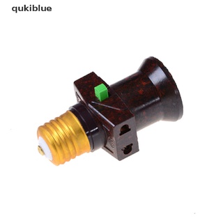 qukiblue 1pc e27 tornillo base de luz titular convertir a con interruptor bombilla bombilla adaptador co