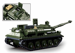 Compatible Lego bloques de tanque juguetes DIY ensamblar la segunda guerra mundial tanque modelo bloques juguetes educativos para niños (6)