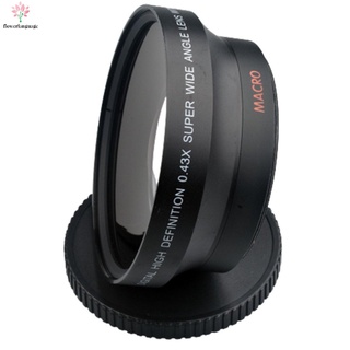67 mm 0.43X lente de gran angular de vidrio óptico Ultra gran angular lente de ojo de pez (1)