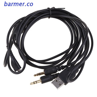 BAR2 1,8 M 4 En 1 Cable De Audio De Repuesto De 3,5 Mm Para SteelSeries-Arctis