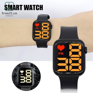 reloj electrónico para niños 24 horas pantalla grande dial huella dactilar tocar 50 m impermeable moda estudiante reloj