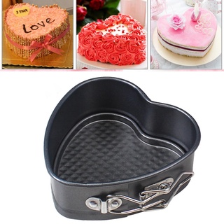 OOWE Heart Shaped Spring Form Easy Bake Kitchen Baking Cake Tin Valentines Gift