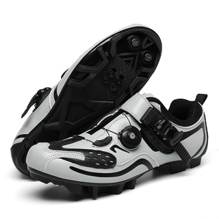 Autobloqueo de los hombres zapatos de ciclismo MTB profesional Cleat zapatos de carreras de bicicleta zapatos planos de bicicleta zapatillas de deporte Unisex Size36-47