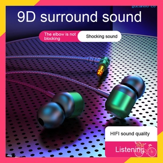 [guc] 3.5 mm jack auriculares funcionales buena calidad de sonido 1,2 m música auriculares con cable para escuchar canciones