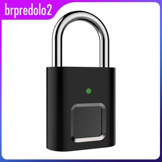 Brpredolo2 candado con cerradura De huella Digital recargable impermeable Para puerta De gimnasio maleta maleta (1)