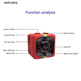 seivany mini cámara espía oculta seguridad para el hogar dvr visión nocturna hd 720p detección de movimiento co