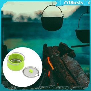 1l plegable camping cocina olla de agua hervidor para agua hirviendo tetera