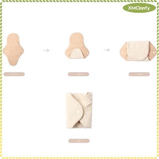 6.9\\\" Reusable Sanitary Pads Washable Menstrual Cloth Panty Liners Absorbency (7)