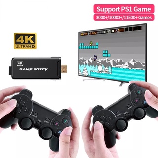Consola De Videojuegos Retro Con Mandos Inalámbricos 2.4G 10000 + Juegos Stick 4K HD Family TV Game Console Para PS1/SNES