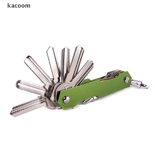 kacoom multifunción llavero edc aluminio smart cartera organizador de llaves de metal llavero co (8)