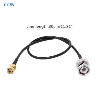 CON BNC macho a SMA macho enchufe RG174 Cable conector RF adaptador de montaje Coaxial (1)