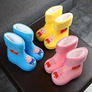 Niños zapatos de lluvia 1-10 años de edad de los niños zapatos de agua de los hombres y de las mujeres de doble propósito antideslizante 1-10 [dgsjljx.my9.25] (7)