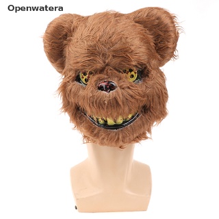 Openwatera máscara de Halloween asesino sangriento conejo máscara de peluche oso de peluche Cosplay Horror máscara MY