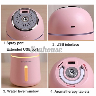 en venta purificador de aire hogar mini aromaterapia humidificador led luz de noche pequeño ventilador
