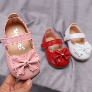 2021 primavera mujer zapatos de bebé 1-2-3 pequeña princesa solo zapatos de un año de edad vestido pequeño zapatos de cuero de fondo suave niño zapatos2021 1-2-