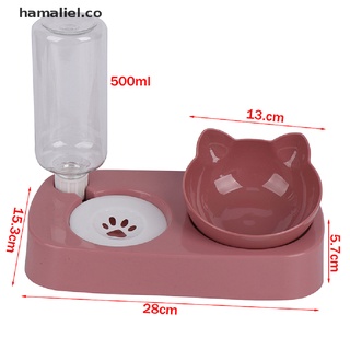[hamaliel] dispensador de agua 2 en 1 para gatos, dispensador automático de agua, alimentador de mascotas [co] (7)