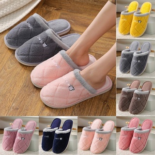 Sandalias De felpa antideslizantes con suela cómoda Para interior/zapatos Para el hogar