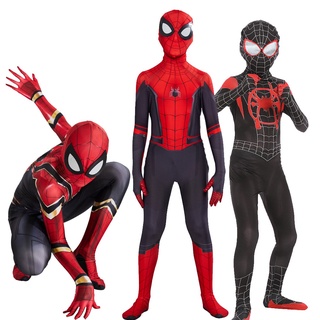 Traje De araña lejos De Casa De hombre Cosplay Peter Parker Zentai Suit body superhéroe Traje De Halloween