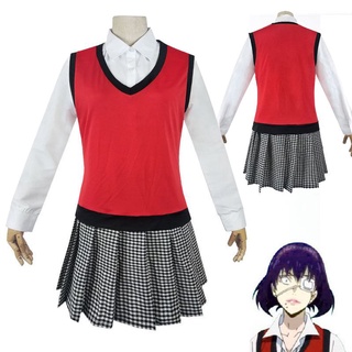 kakegurui midari ikishima traje de uniforme de la escuela vestido cosplay traje conjunto