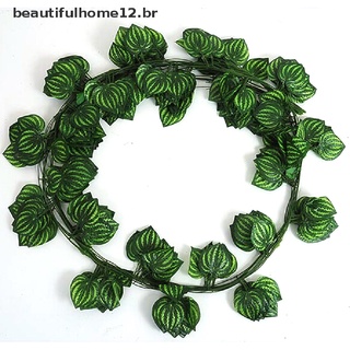 Beautifulhome12.Br Planta De follaje Verde hoja De vid Verde Hera Para decoración De hogar y jardín.