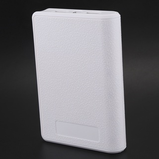 Cargador USB Portátil 5V 2A 18650 Power Bank Caja De Batería Para iphone6 Smartphone Color : Blanco (3)