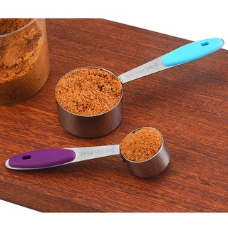 doris* 8 unids/set tazas medidoras cucharas de acero inoxidable condimento café té herramienta de medición