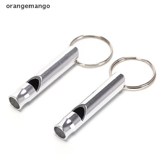 orangemango 10pcs aleación de aluminio silbato llavero llavero para supervivencia al aire libre camping co (3)