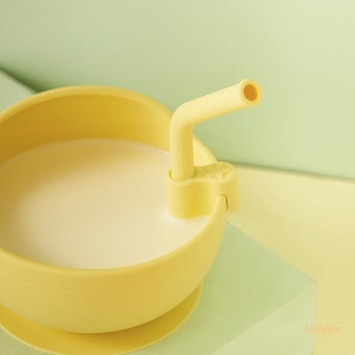lody reutilizable silicona sopa de agua beber paja broche hebilla bebé alimentación vajilla